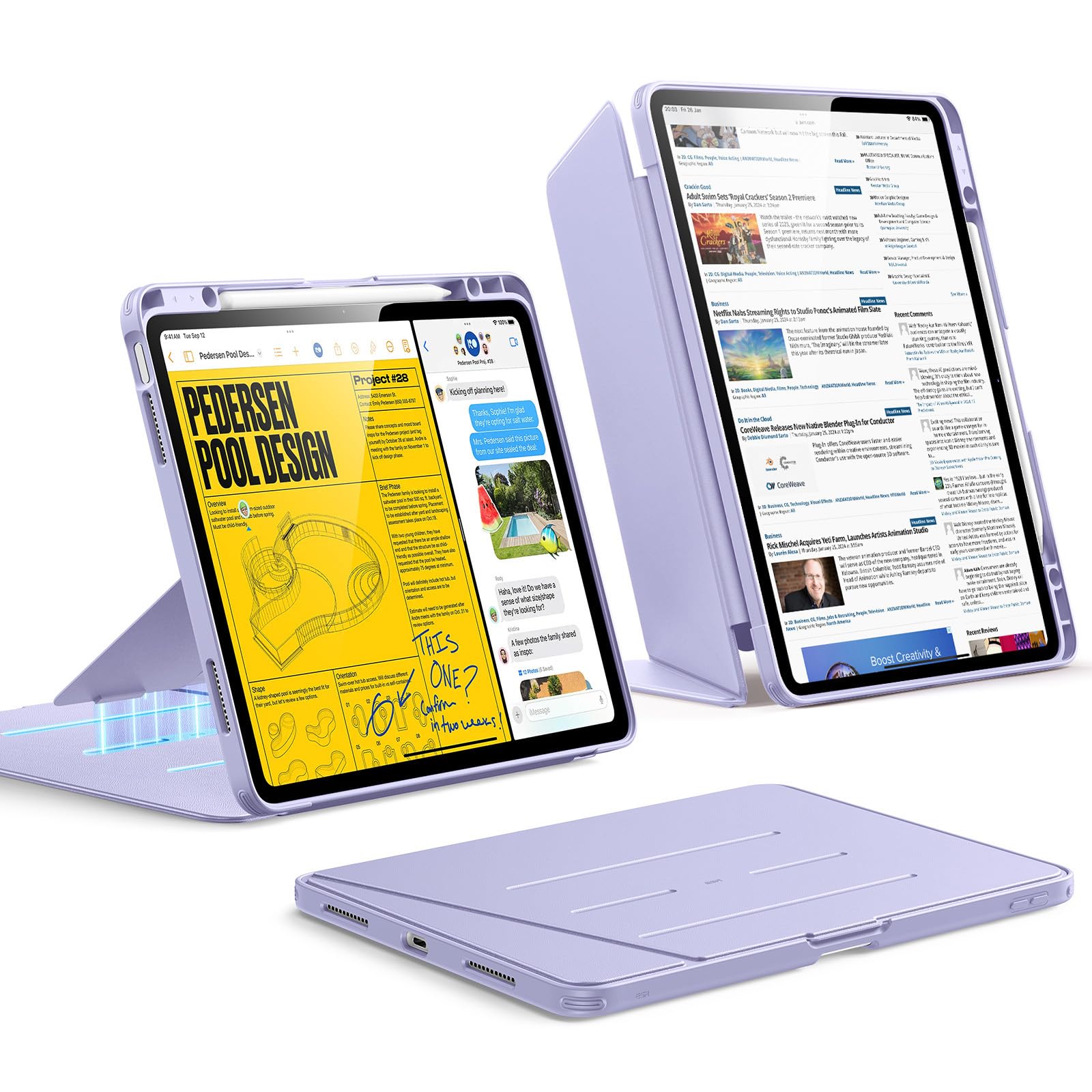 iPad Air M3 13インチ 256GB　 ESRケース フィルム付き Amazon.com: ESR for iPad Air 13 Inch Case M4/M3/M2 (2026/2025/2024